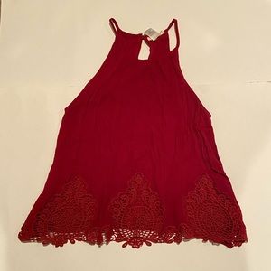 Red Lace Tank